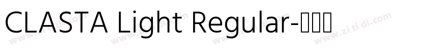 CLASTA Light Regular字体转换